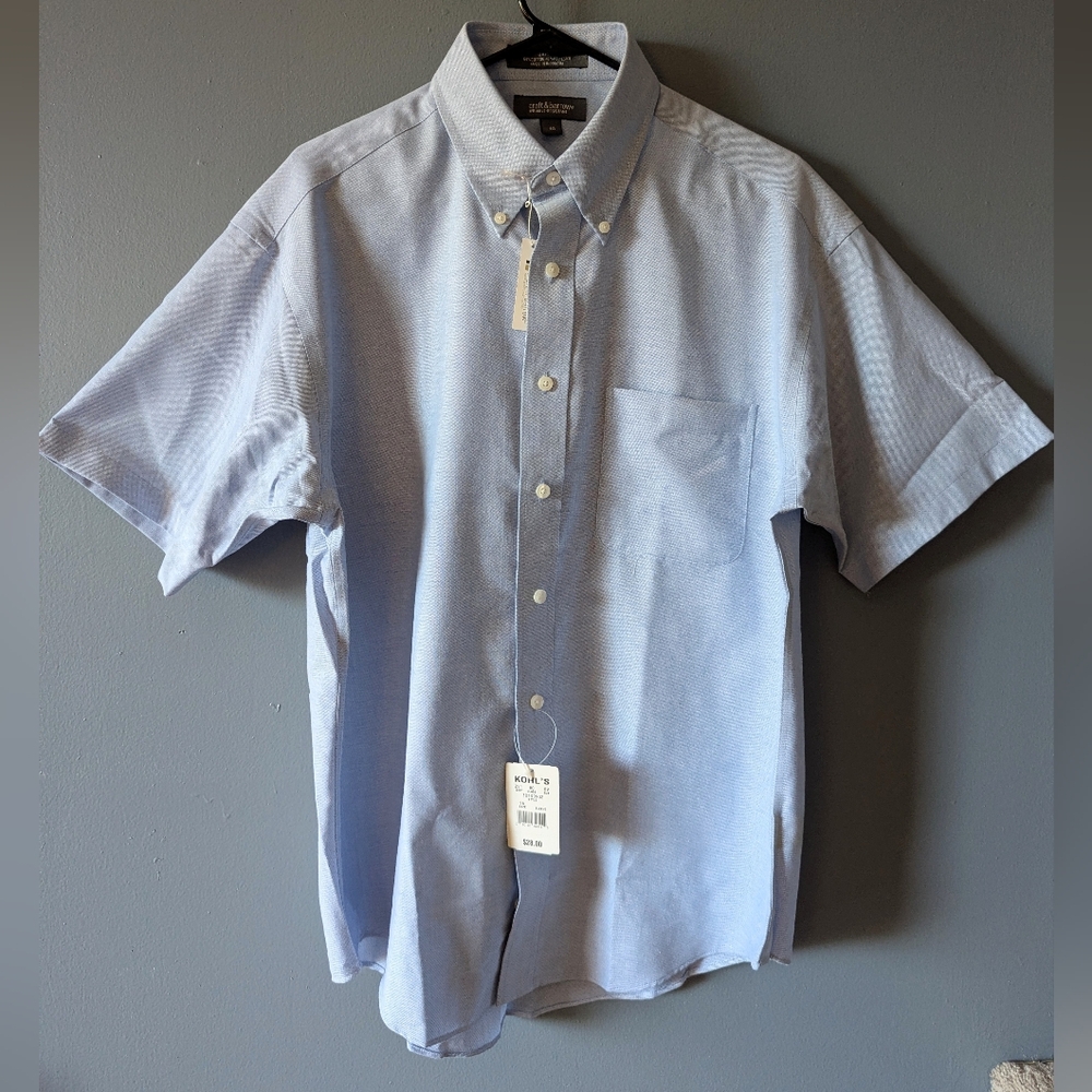 NWT Croft & Barrow Boys Size 16 Oxford Button Down